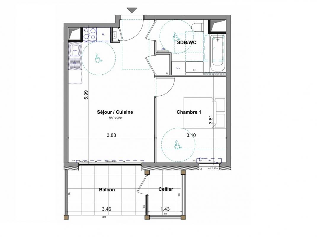 Appartement à vendre, 41m², Féternes