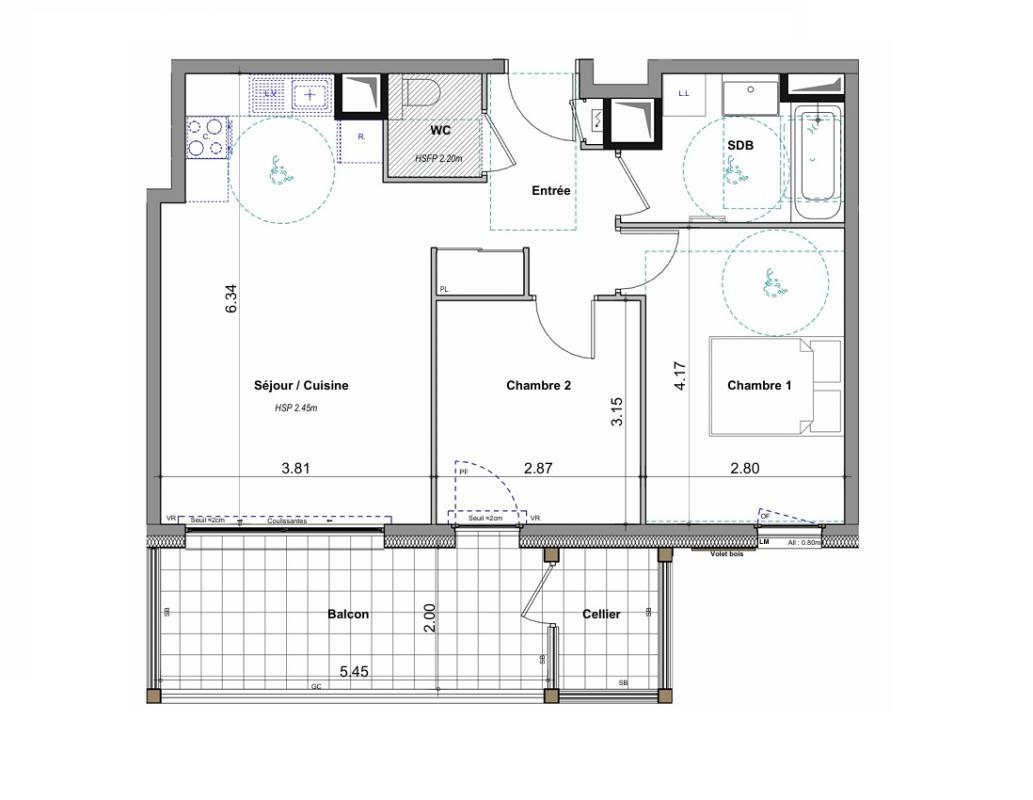 Appartement à vendre, 56m², Féternes