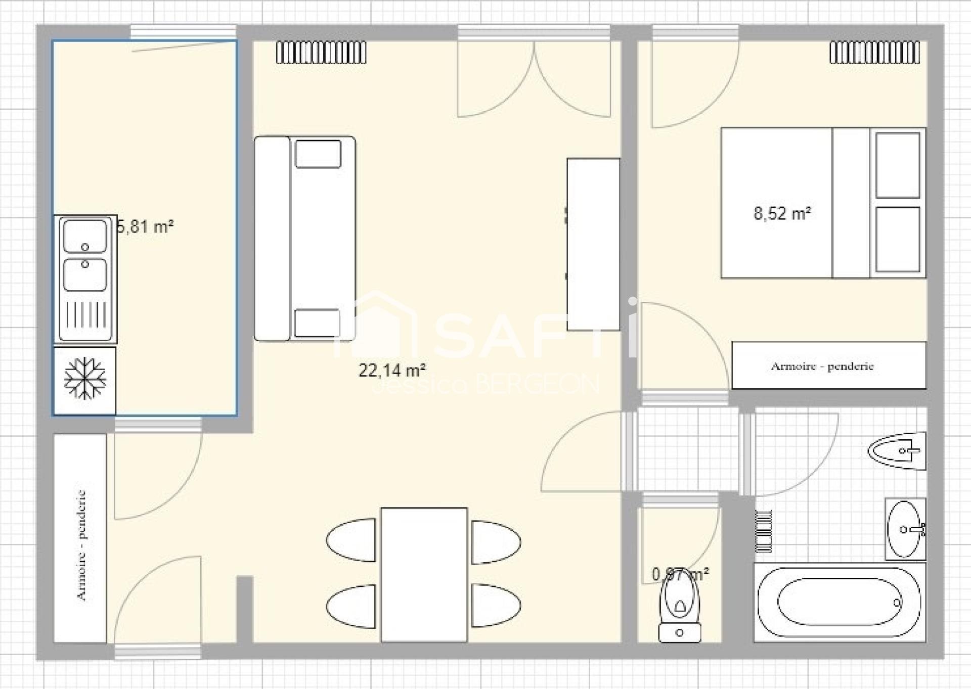 Appartement à vendre, 45m², Gradignan
