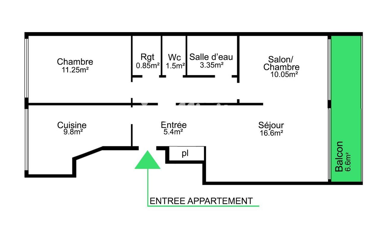 Appartement à vendre, 3m², Verrières-le-Buisson