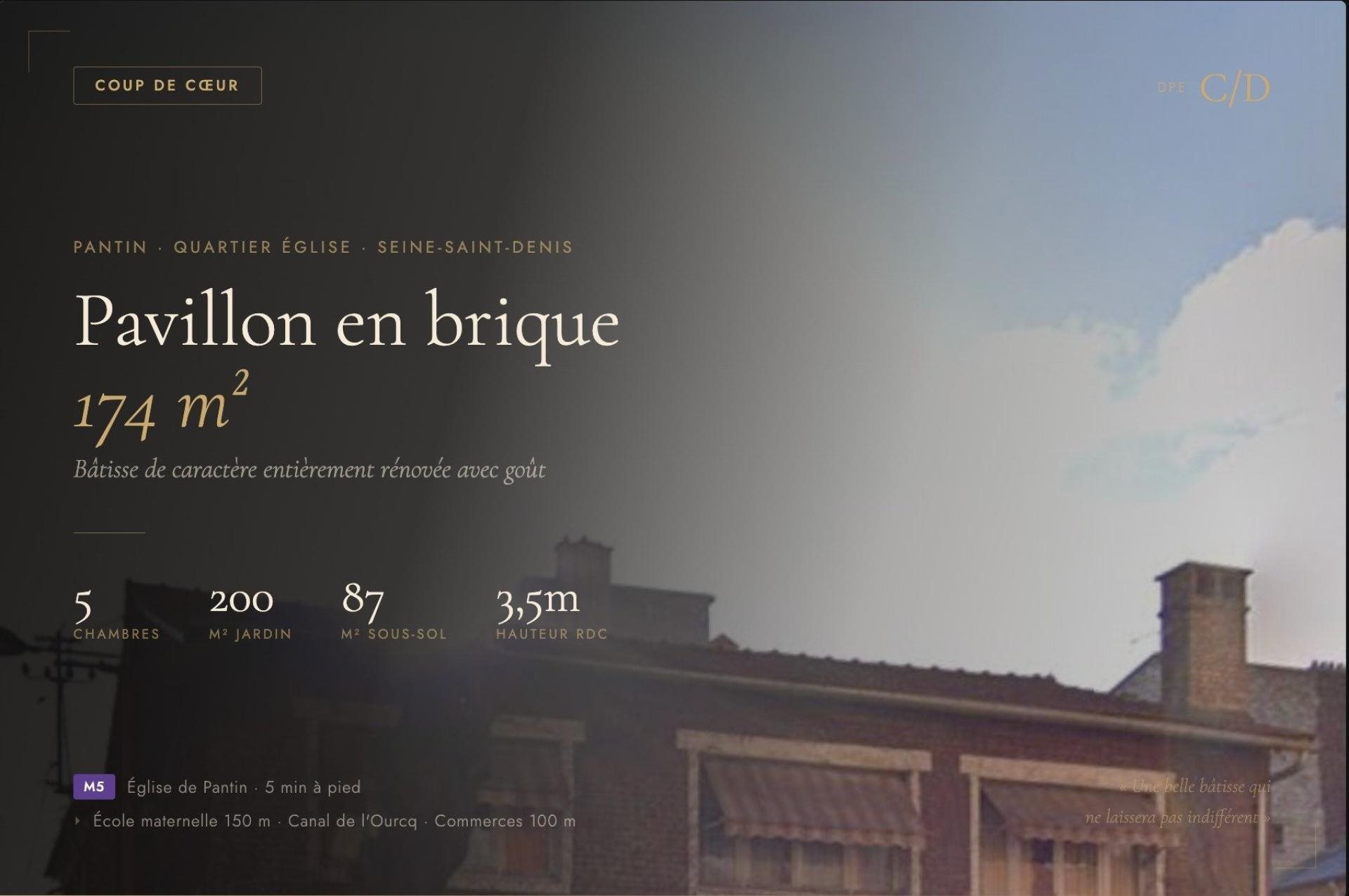 Maison à vendre, 174m², Pantin