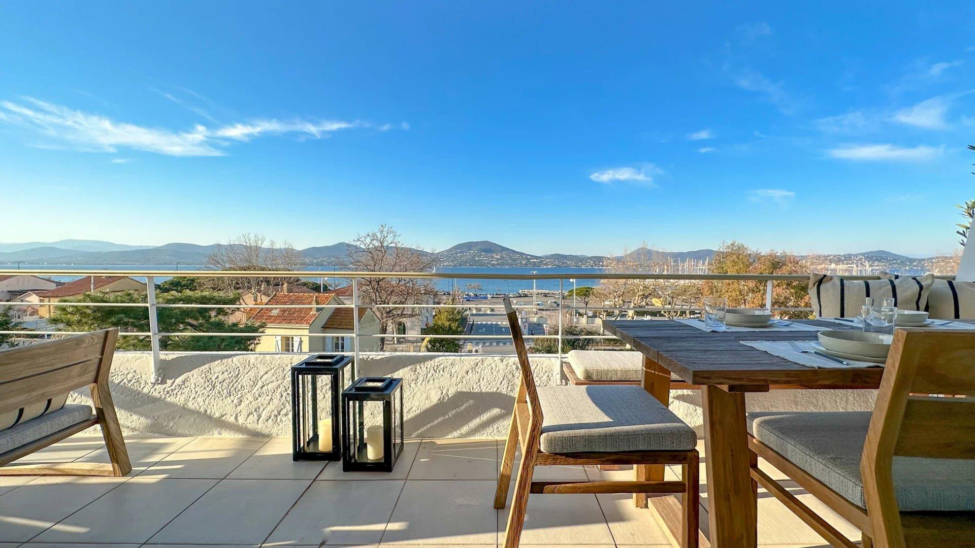 Elegant apartment with panoramic sea view in the heart of Saint-Tropez... - Ansicht 4