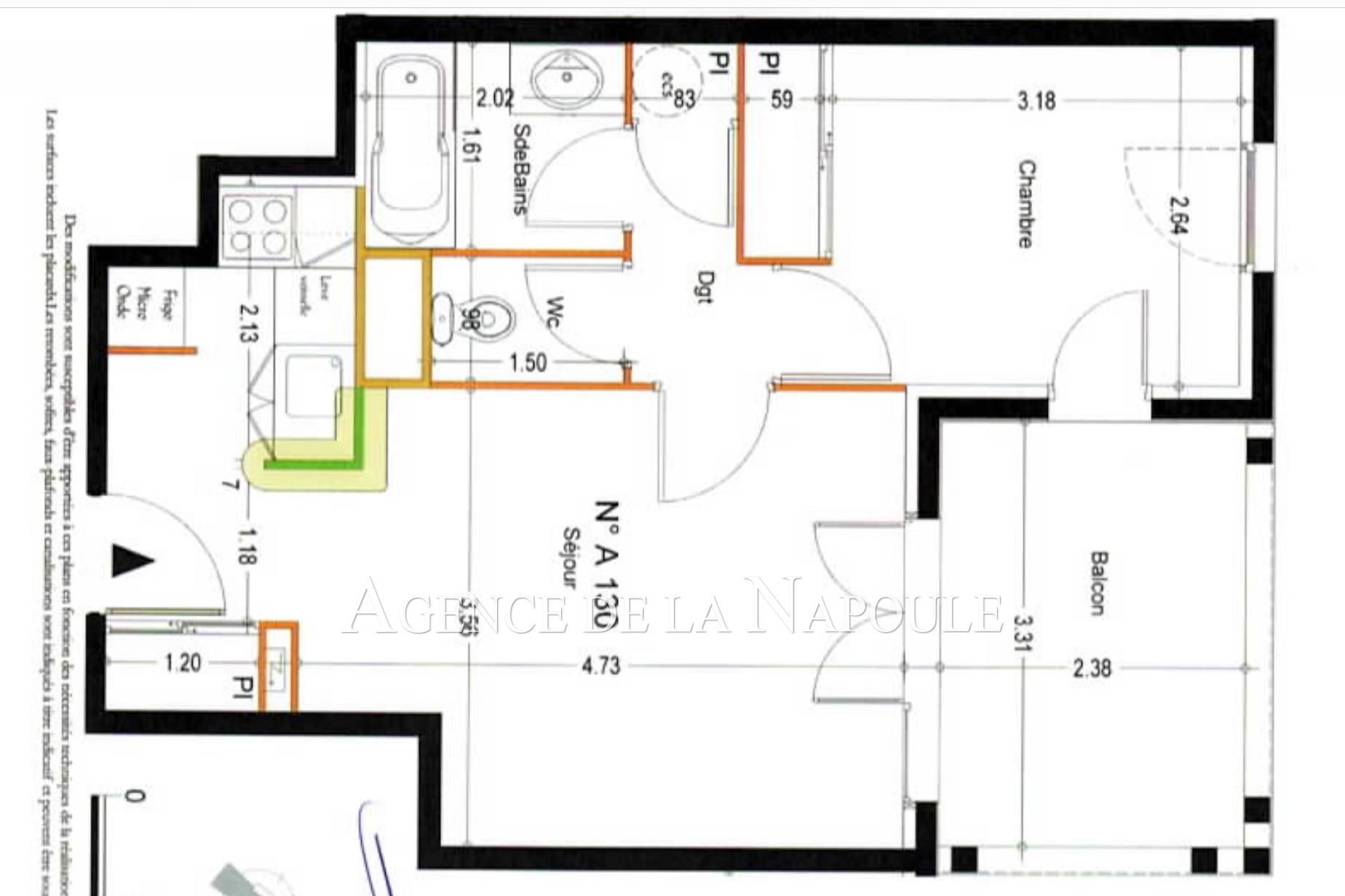 Appartement à vendre, 38m², Mandelieu-la-Napoule