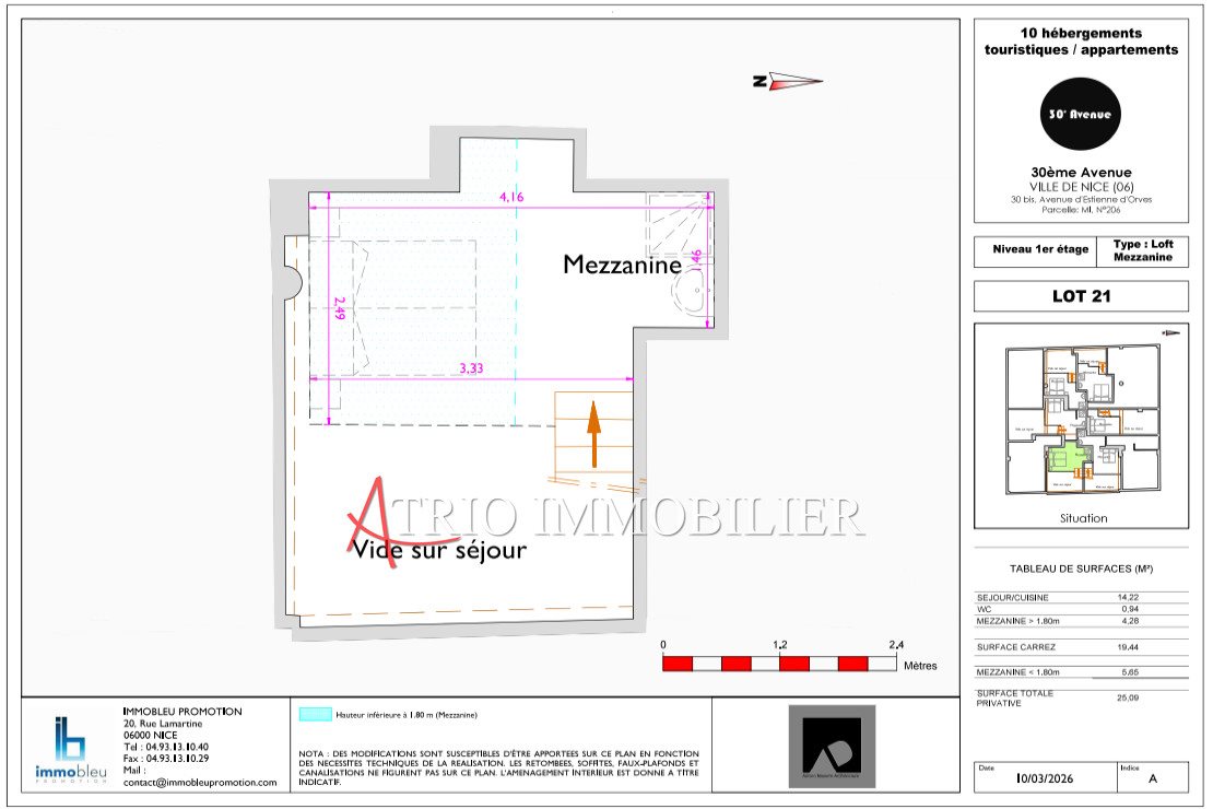 Appartement à vendre, 25m², Nice
