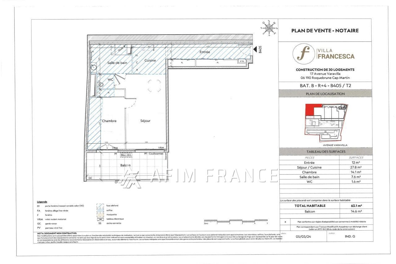 Appartement à vendre, 63m², Roquebrune-Cap-Martin