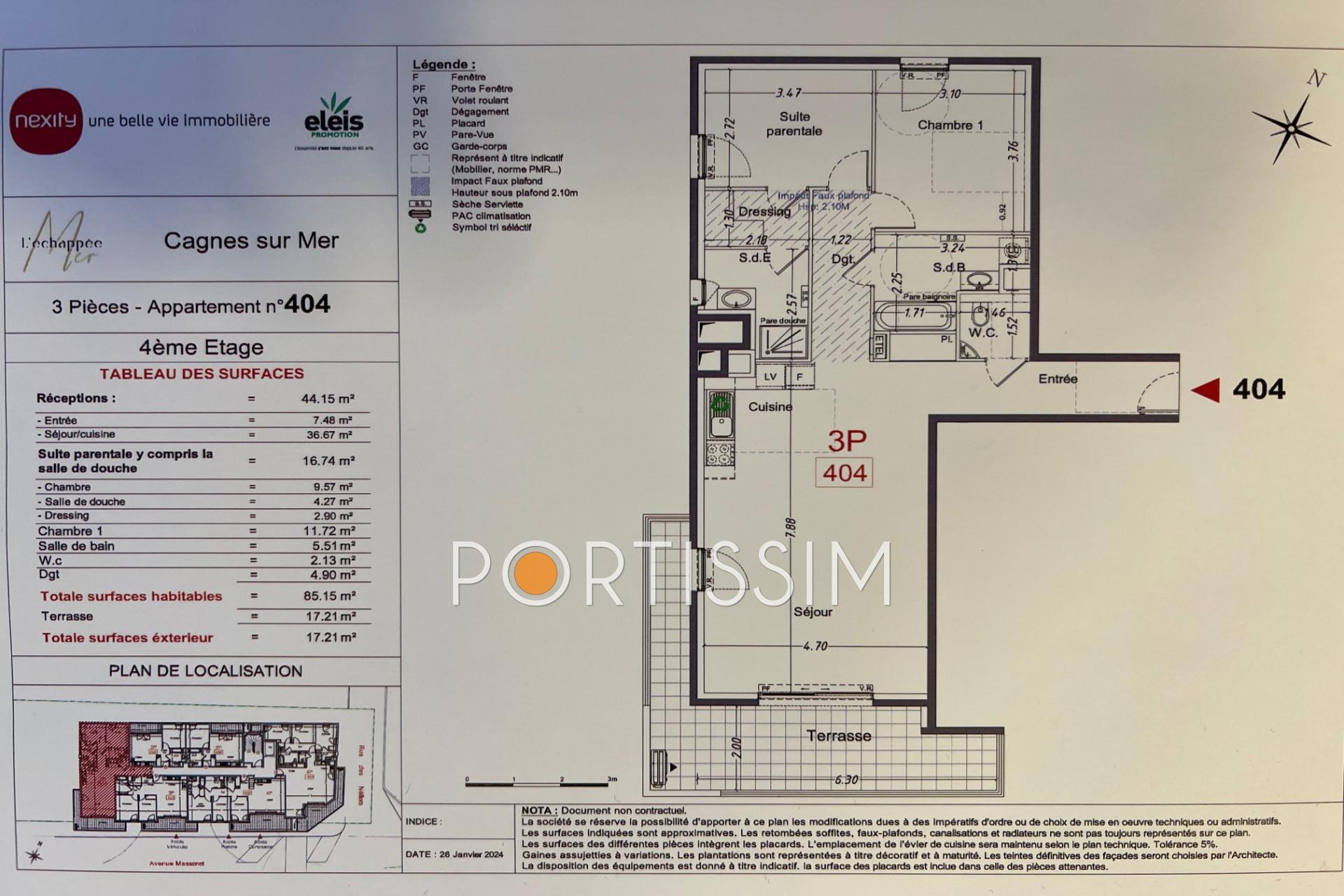 Appartement à vendre, 85m², Cagnes-sur-Mer