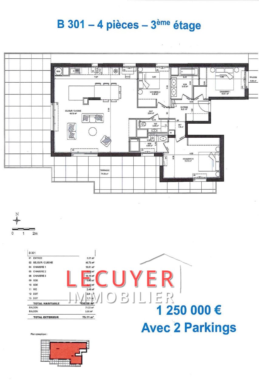 Appartement à vendre, 108m², Golfe-Juan
