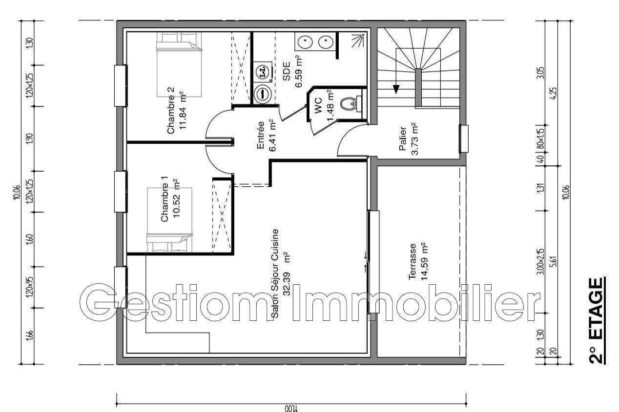 Appartement à vendre, 71m², Perpignan