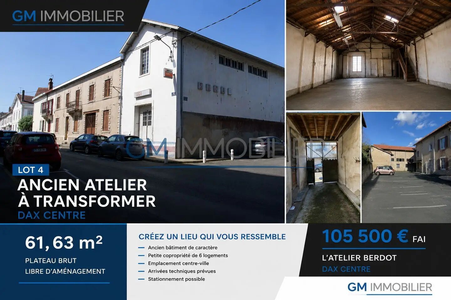 Appartement à vendre, 62m², Dax