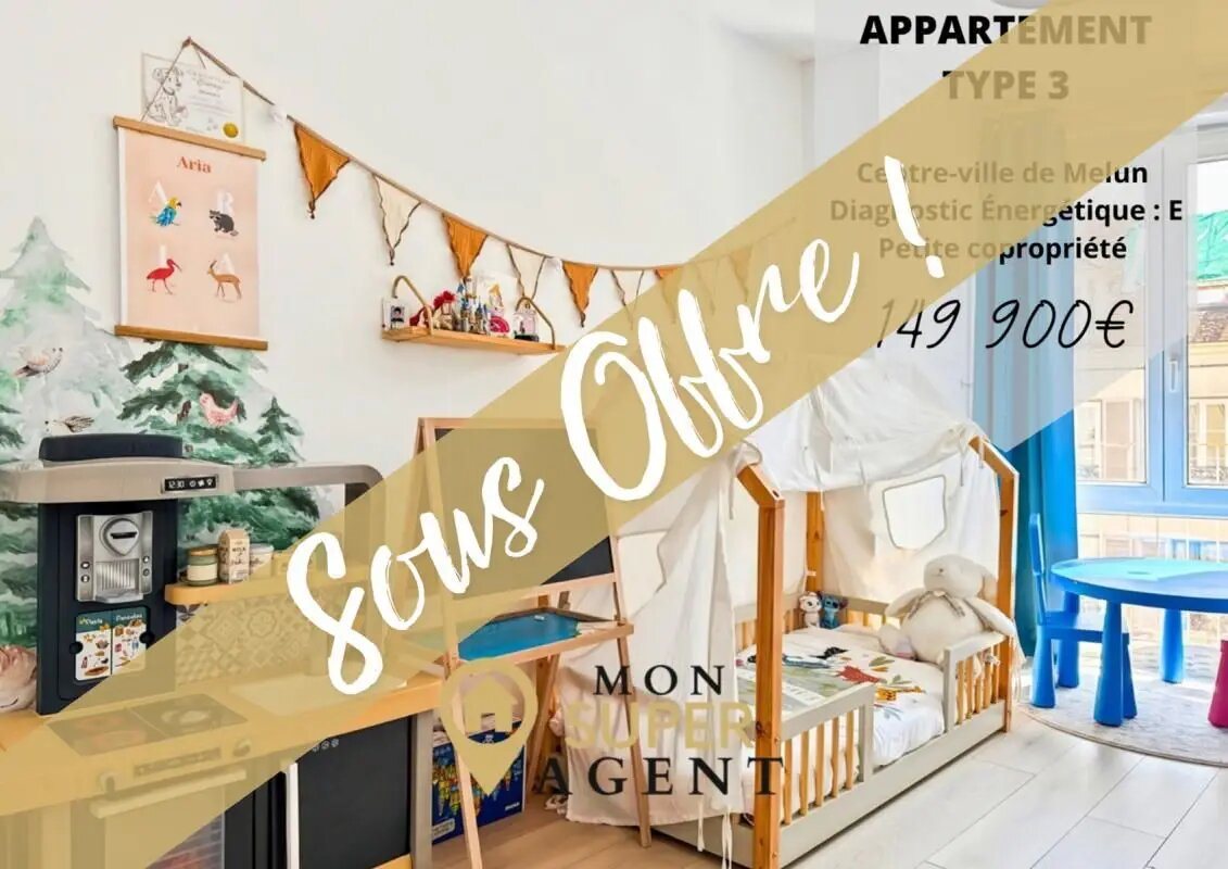 Appartement à vendre, 61m², Melun