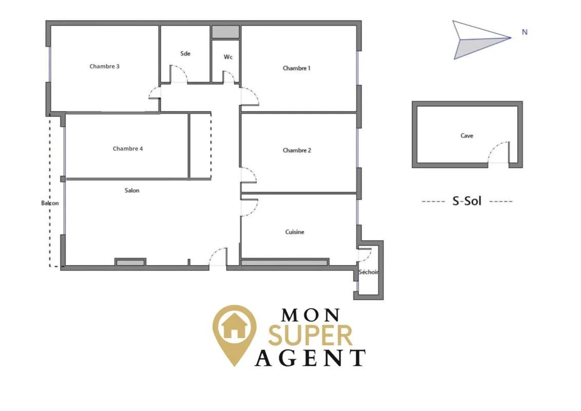 Appartement à vendre, 81m², Melun