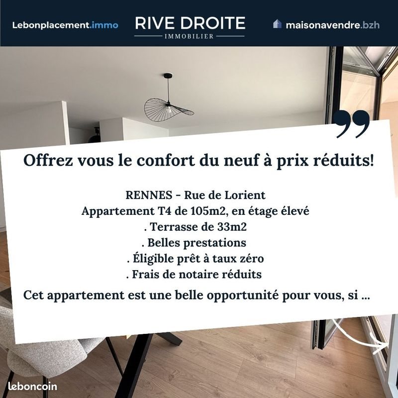 Appartement à vendre, 105m², Rennes