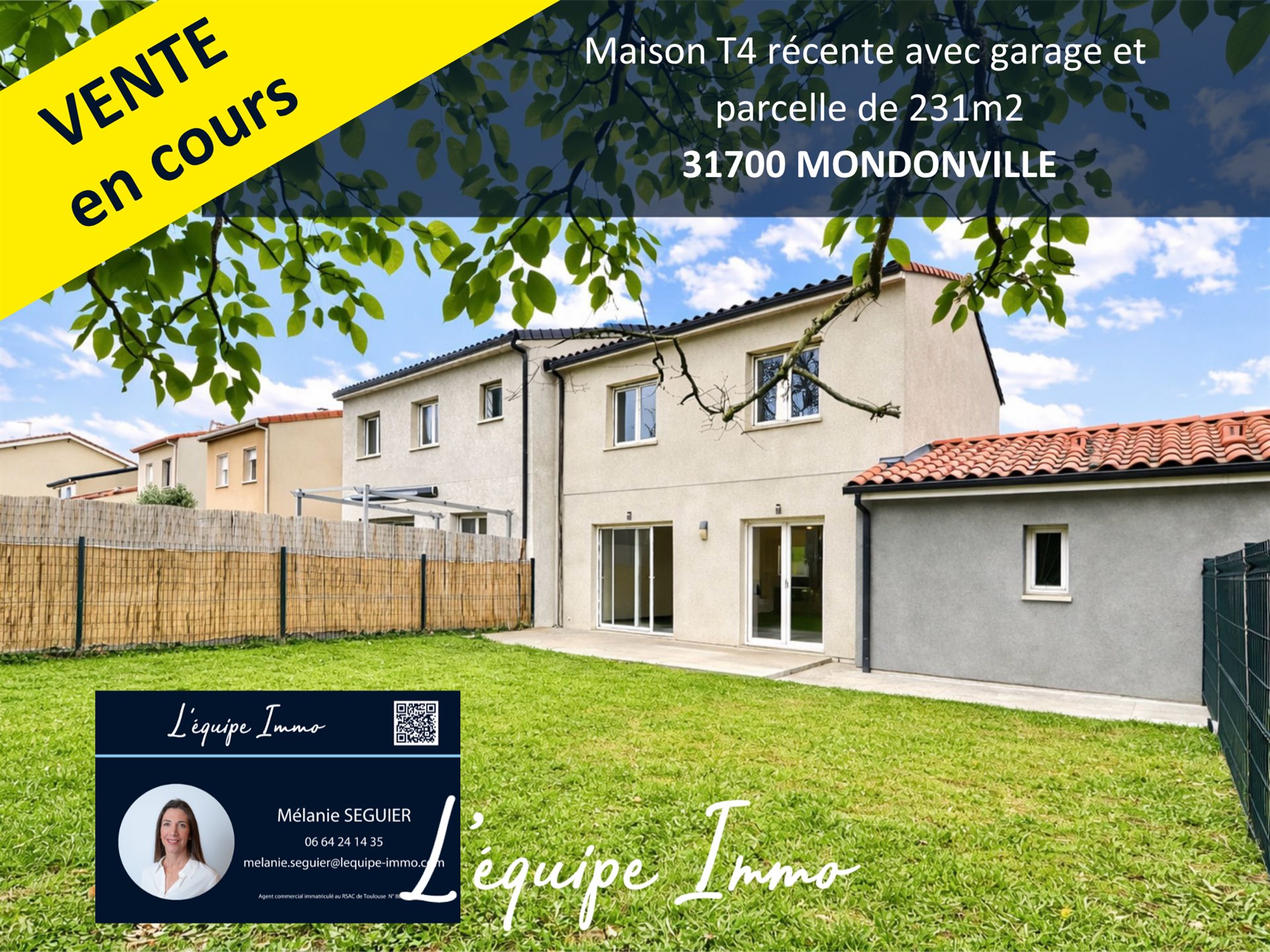 Maison à vendre, 94m², Mondonville