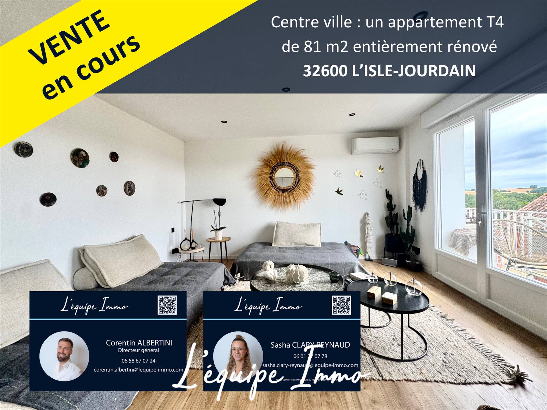 Appartement à vendre, 81m², L'Isle-Jourdain