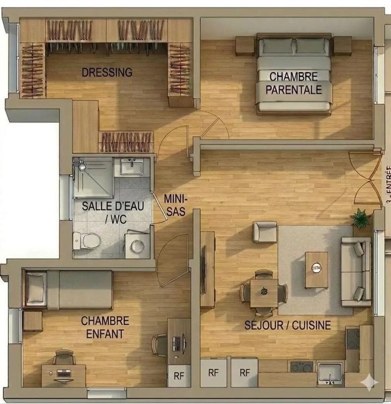 Appartement à vendre, 46m², Les Clayes-sous-Bois
