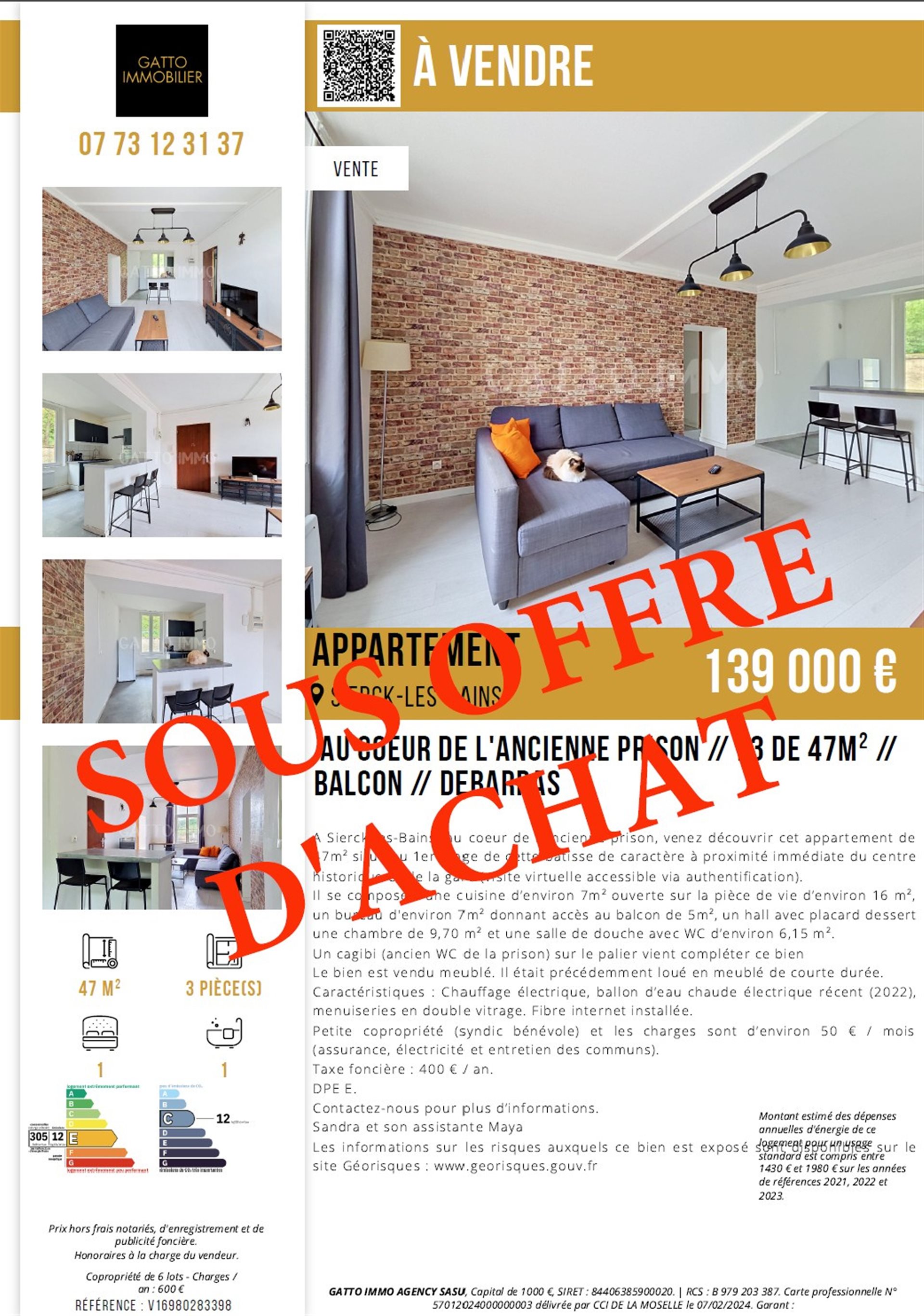 Appartement à vendre, 47m², Sierck-les-Bains