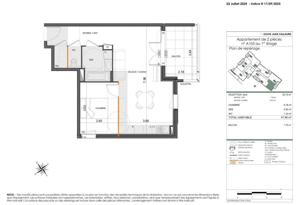 Appartement à vendre, 48m², Vallauris