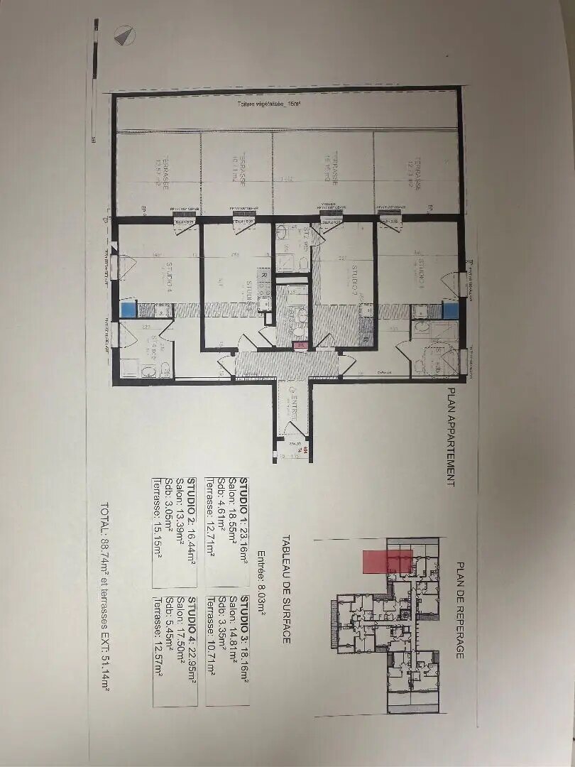 Appartement à vendre, 88m², Rouen