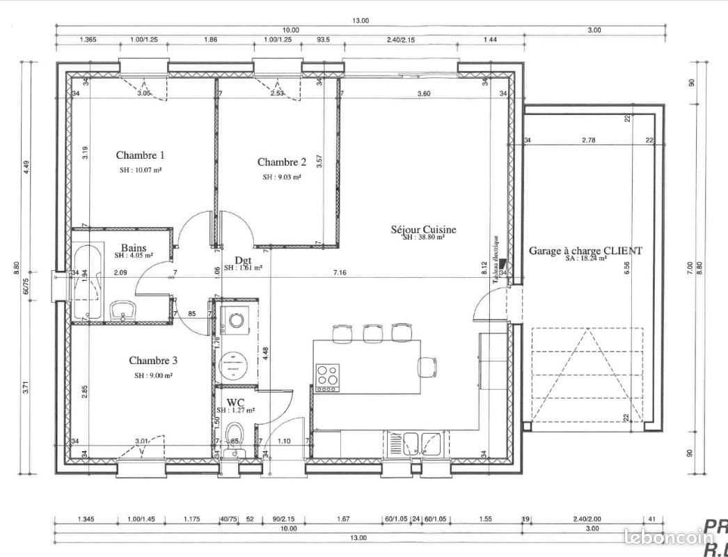Maison à vendre, 72m², Ons-en-Bray