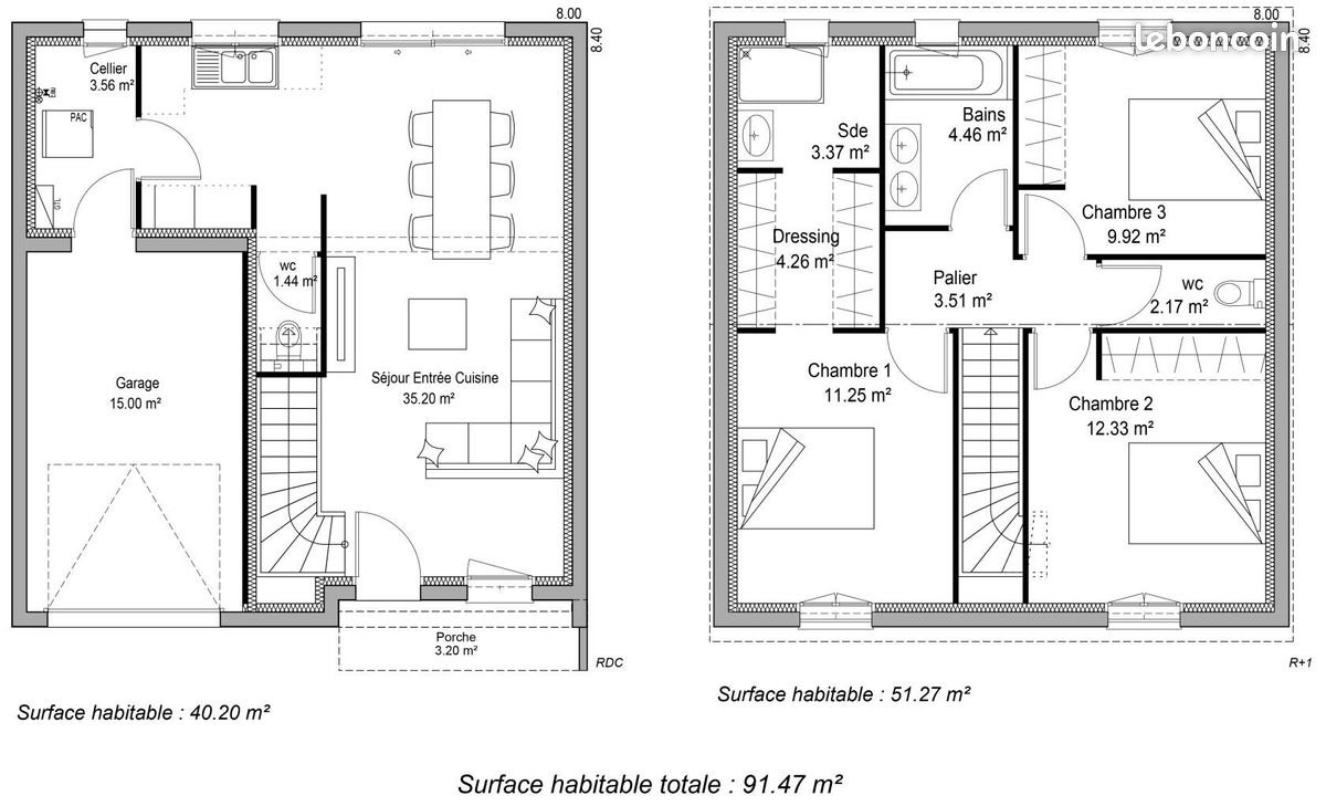 Maison à vendre, 92m², Pessac