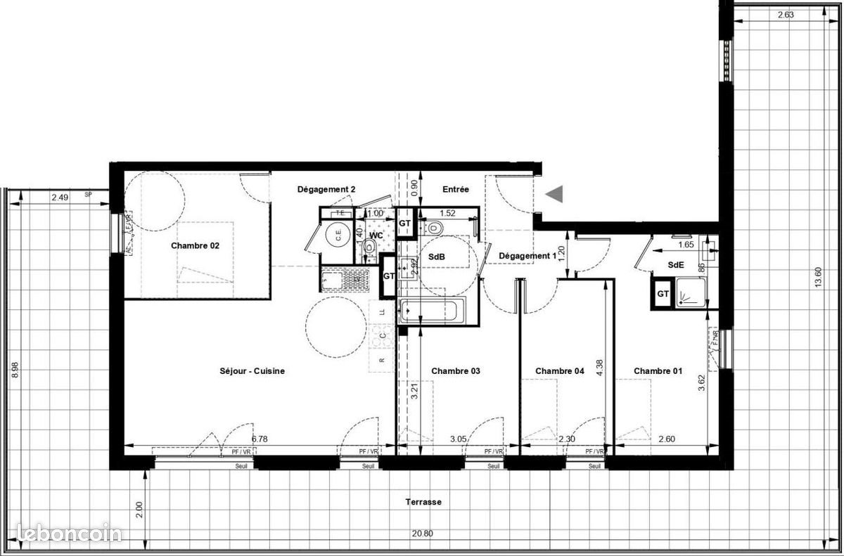 Appartement à vendre, 91m², Avignon