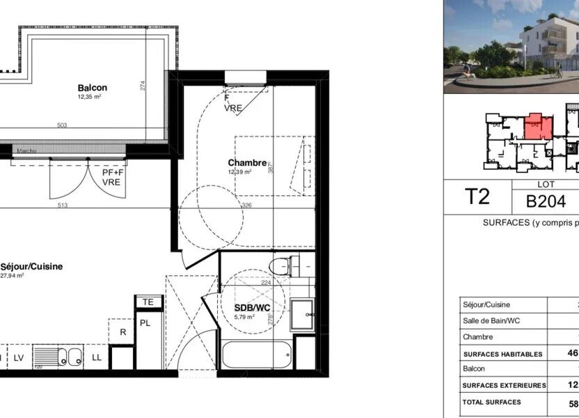 Appartement à vendre, 46m², Nîmes