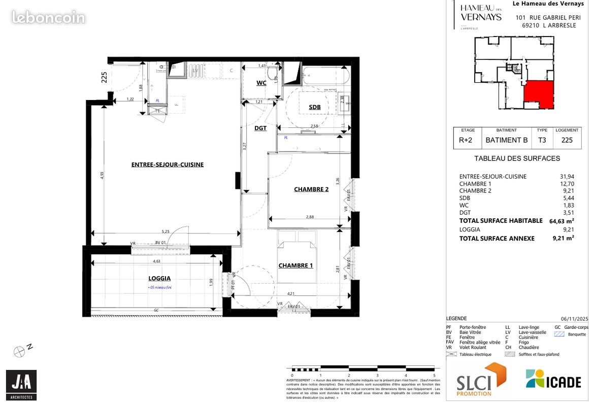Appartement à vendre, 64m², L'Arbresle