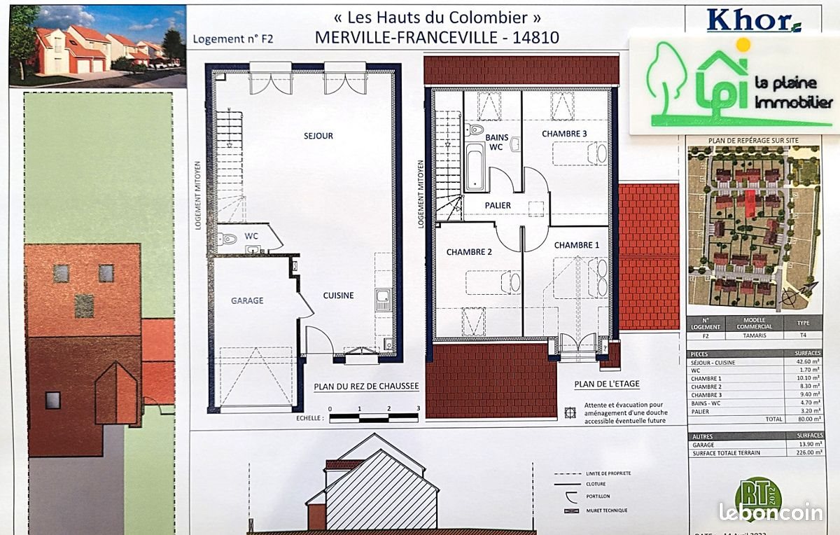 Maison à vendre, 80m², Merville-Franceville-Plage