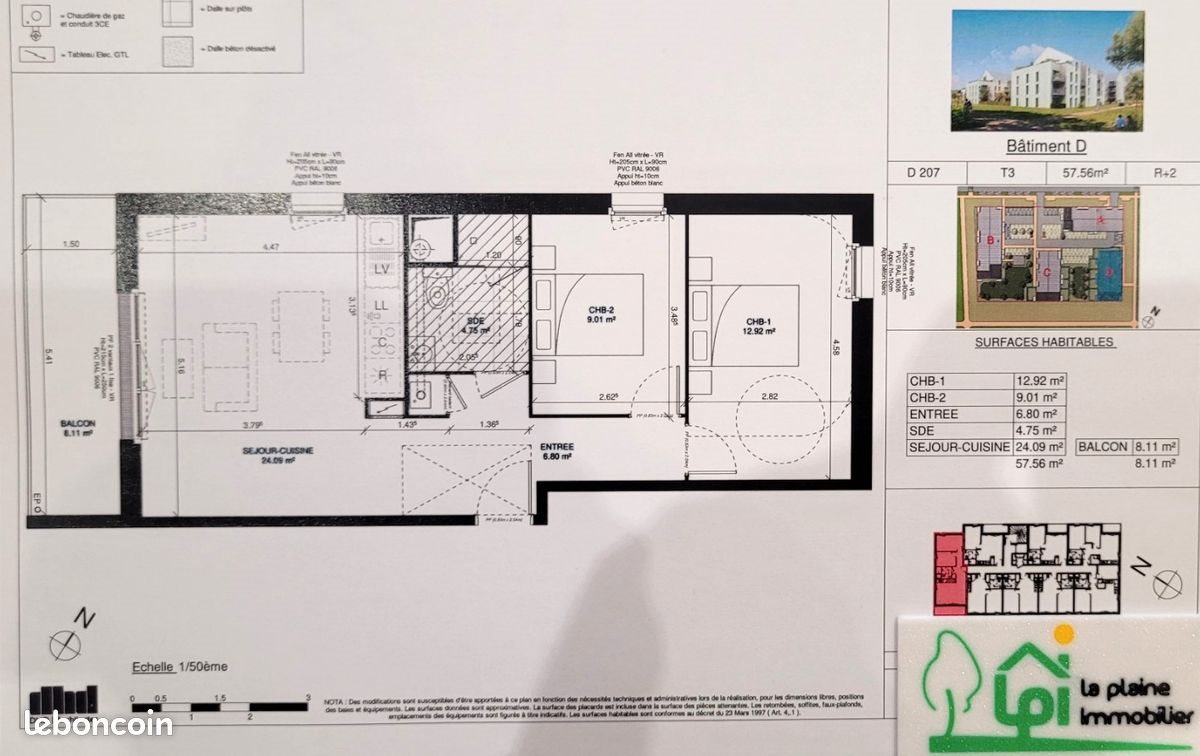 Appartement à vendre, 54m², Courseulles-sur-Mer