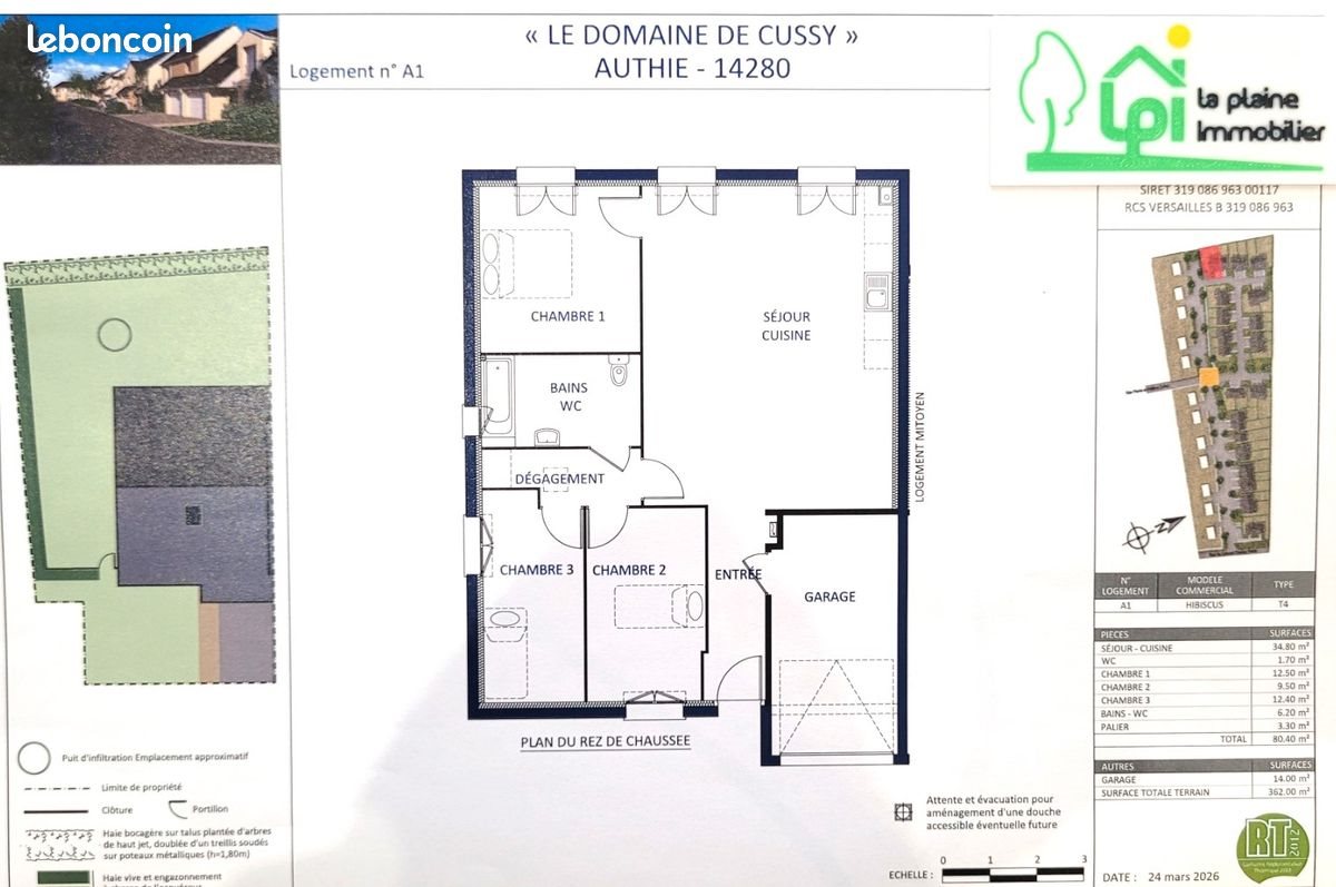 Maison à vendre, 80m², Authie