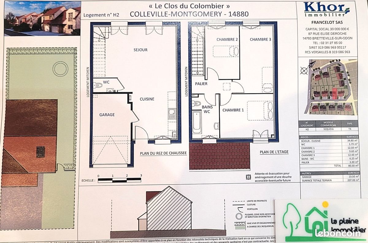 Maison à vendre, 80m², Colleville-Montgomery