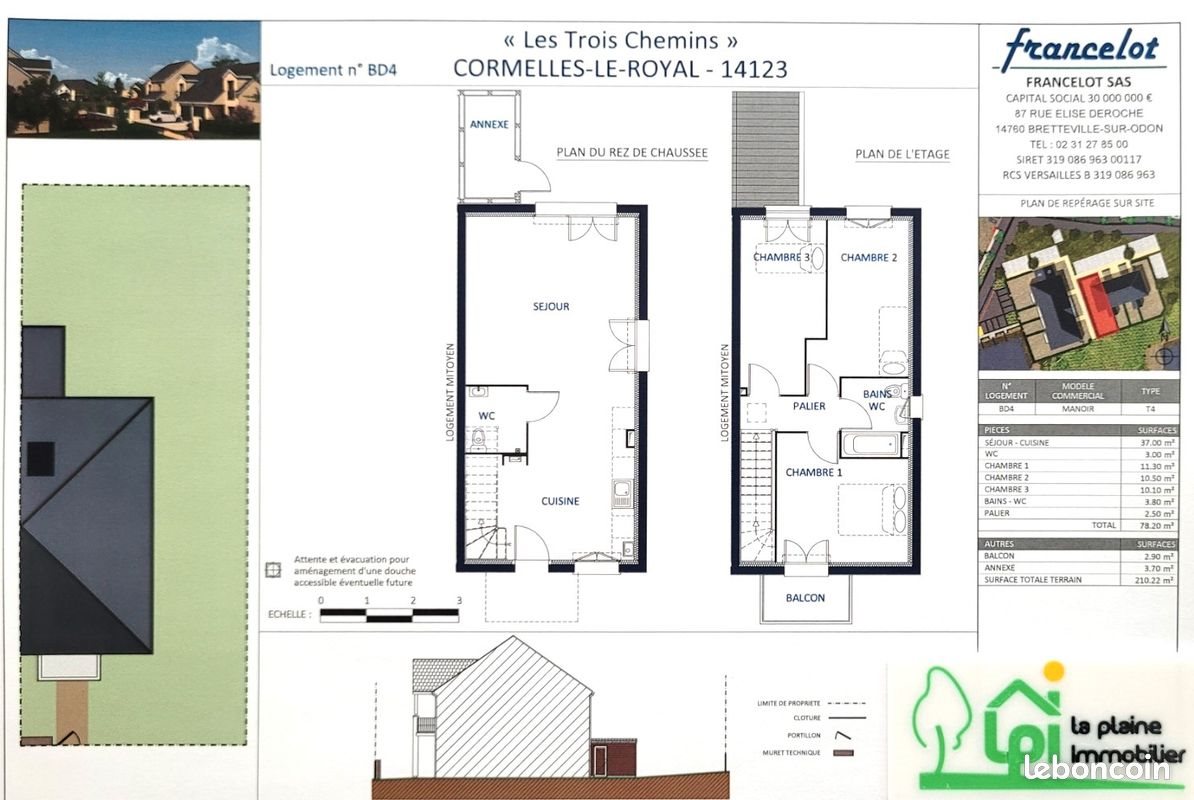 Maison à vendre, 78m², Cormelles-le-Royal