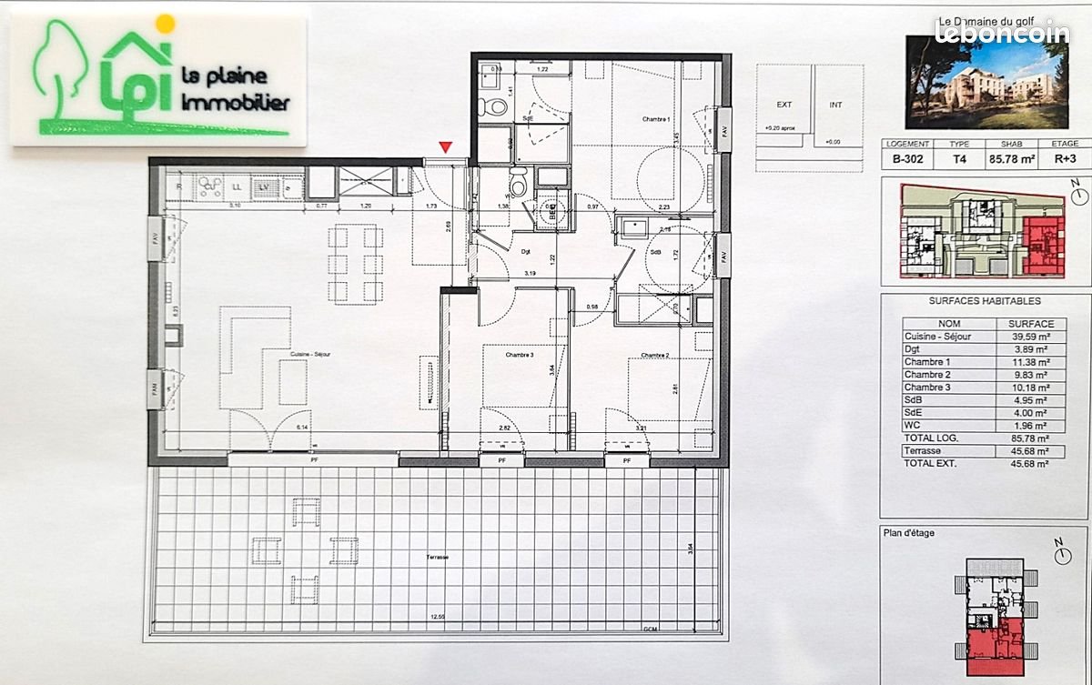 Appartement à vendre, 86m², Epron