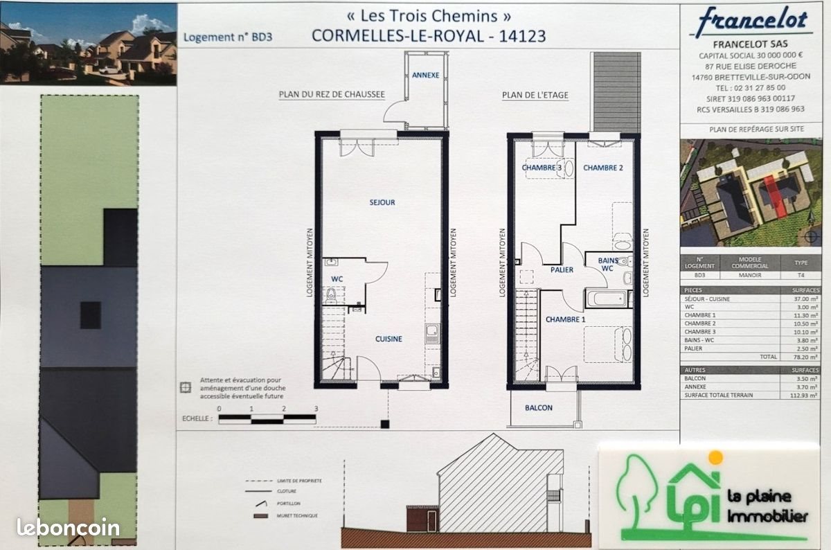 Maison à vendre, 78m², Cormelles-le-Royal
