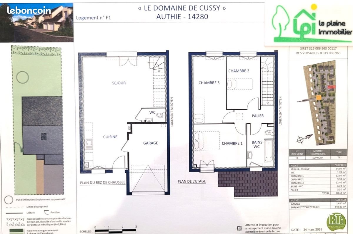 Maison à vendre, 80m², Authie