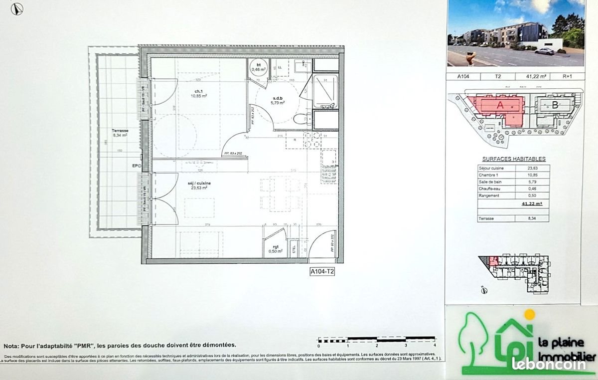 Appartement à vendre, 41m², Mondeville