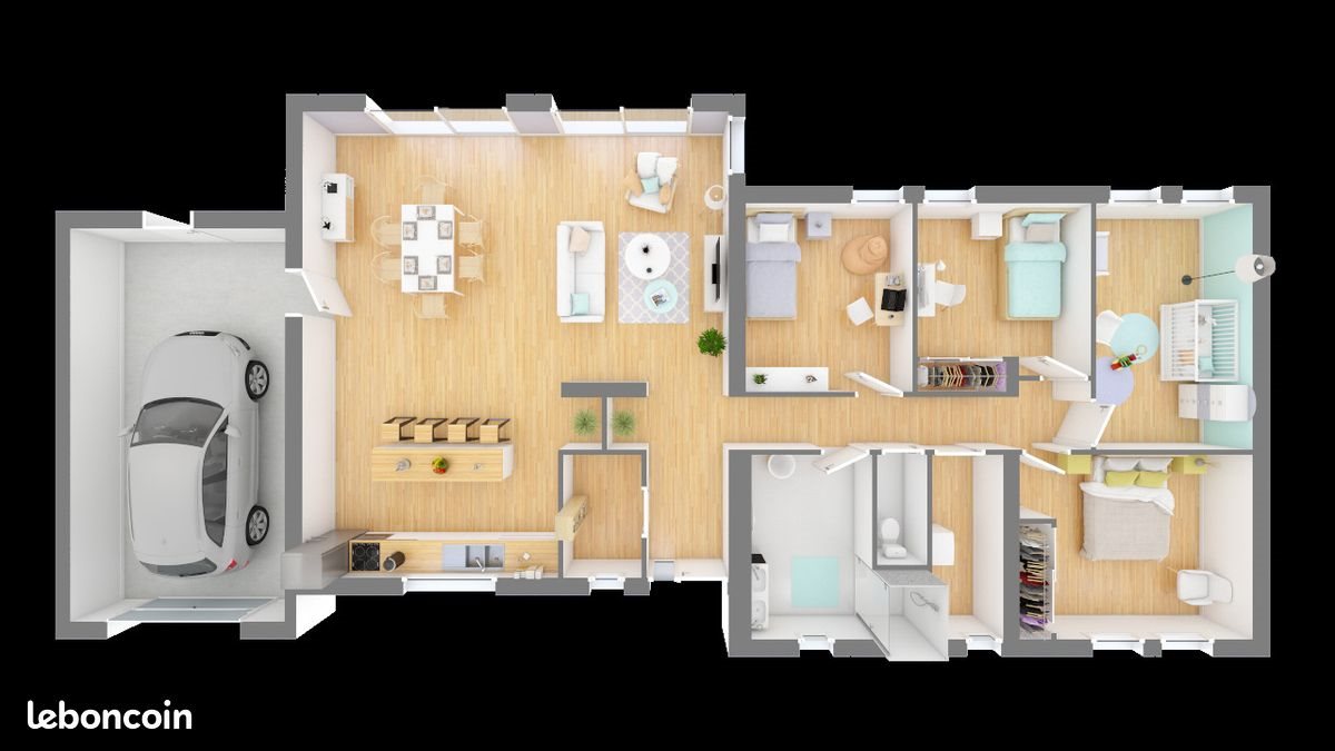 Maison à vendre, 110m², Villedoux