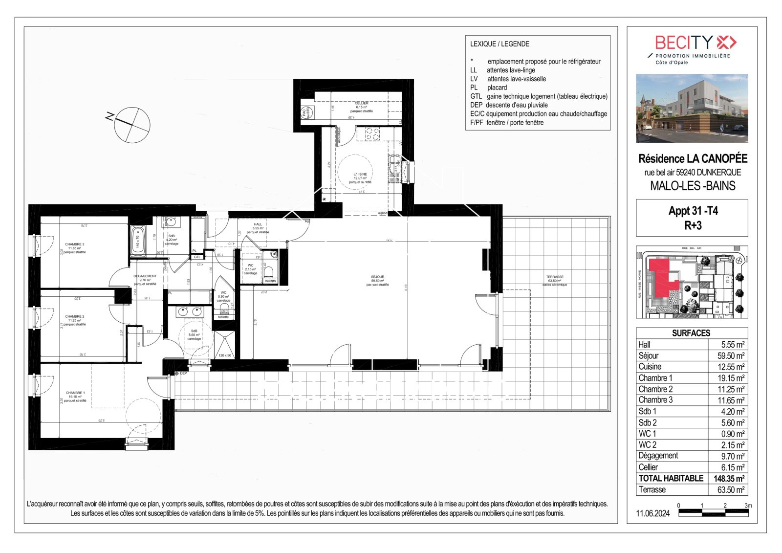 Appartement à vendre, 148m², Dunkerque