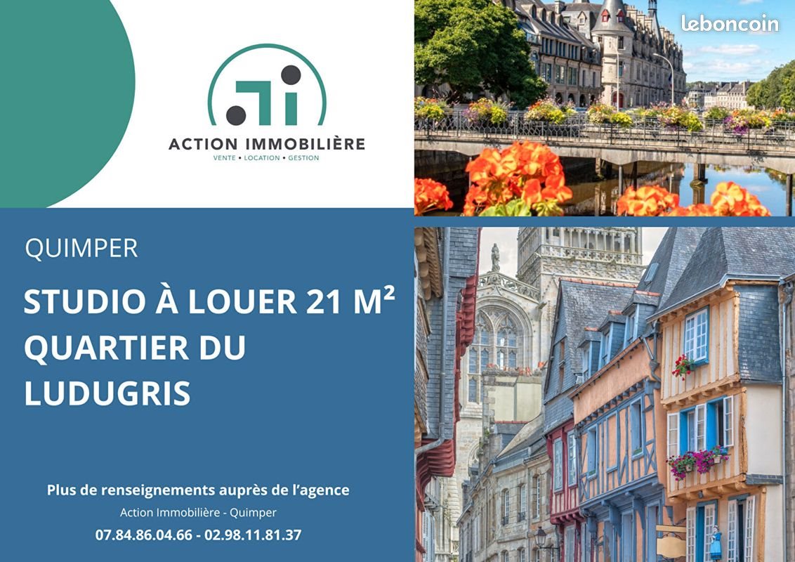 Appartement à louer, 22m², Quimper