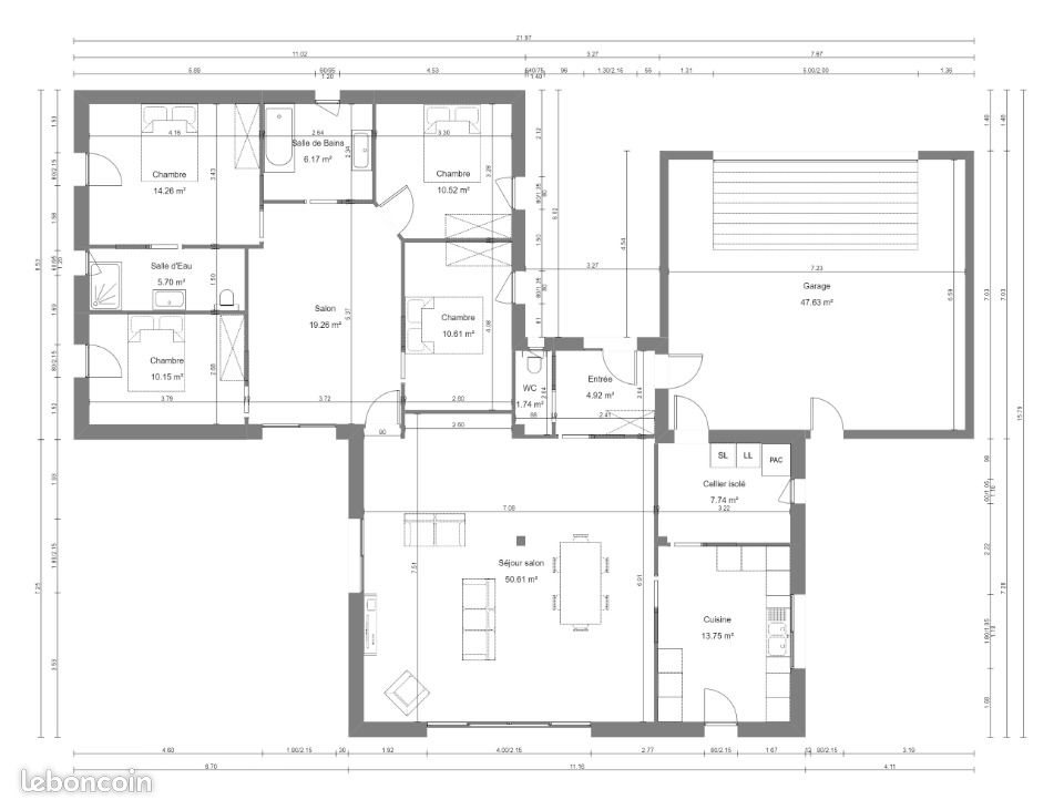 Maison à vendre, 140m², Monts