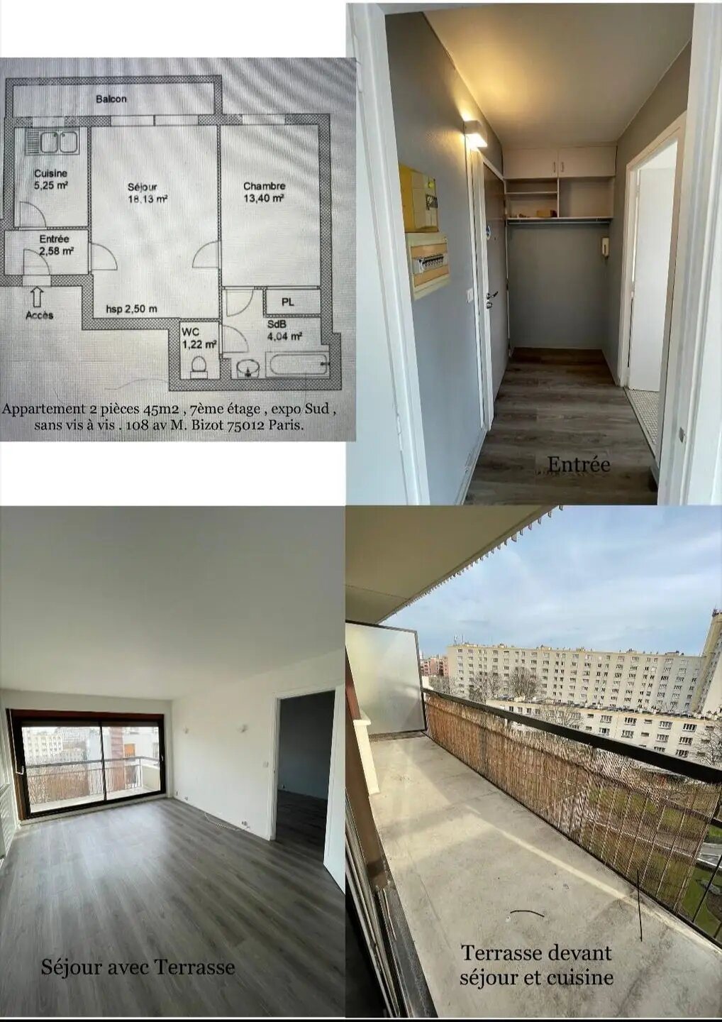 Appartement à louer, 44m², Paris 12ème