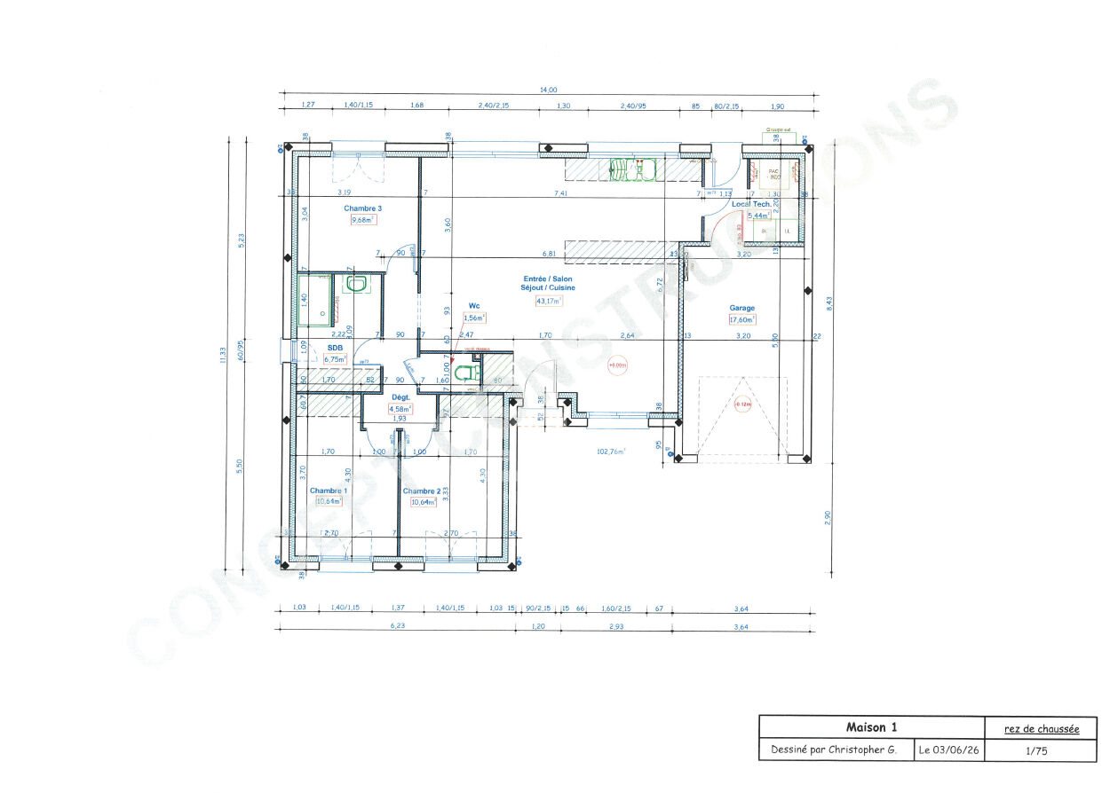 Maison à vendre, 95m², Chartres