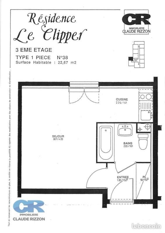 Appartement à vendre, 22m², Nancy