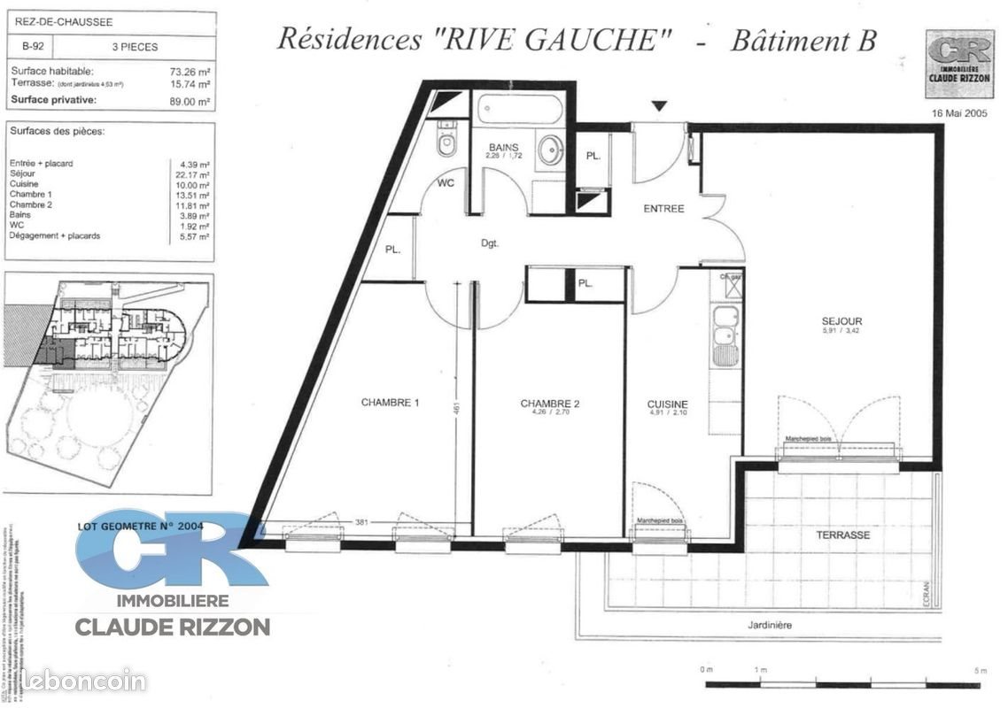 Appartement à vendre, 73m², Nancy