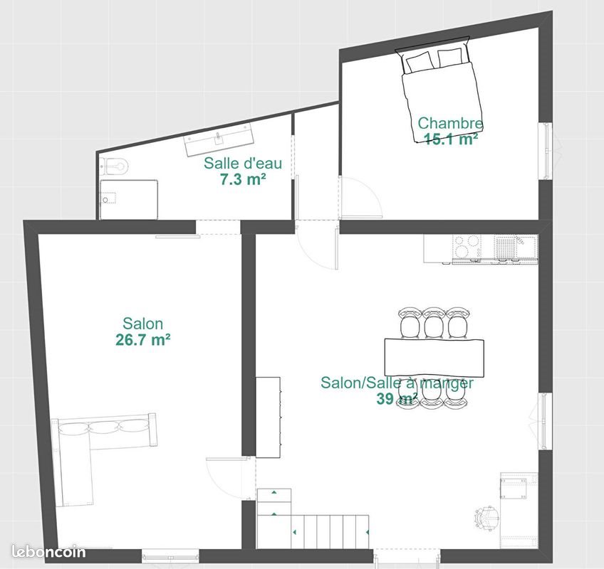 Appartement à vendre, 137m², Larajasse