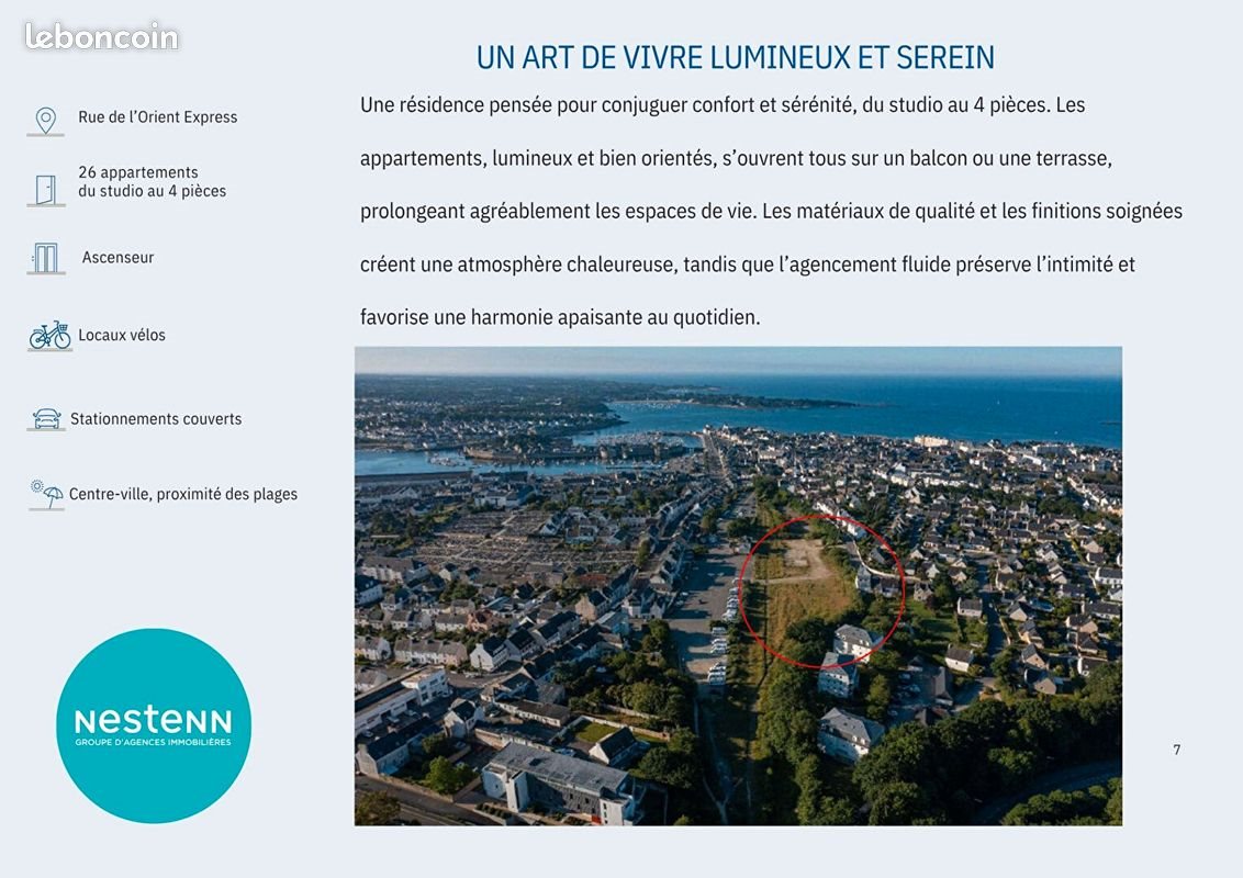 Appartement à vendre, 45m², Concarneau