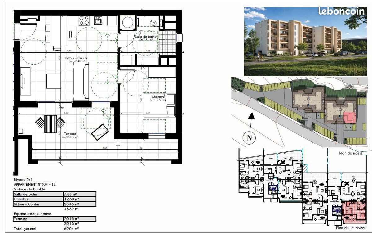 Appartement à vendre, 49m², Grosseto-Prugna