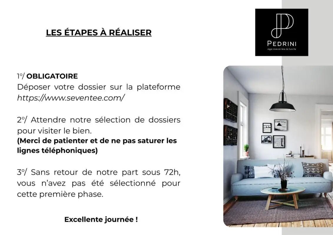 Appartement à louer, 77m², Lyon 8ème