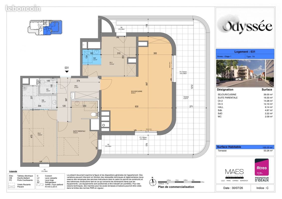 Appartement à vendre, 100m², Le Touquet-Paris-Plage
