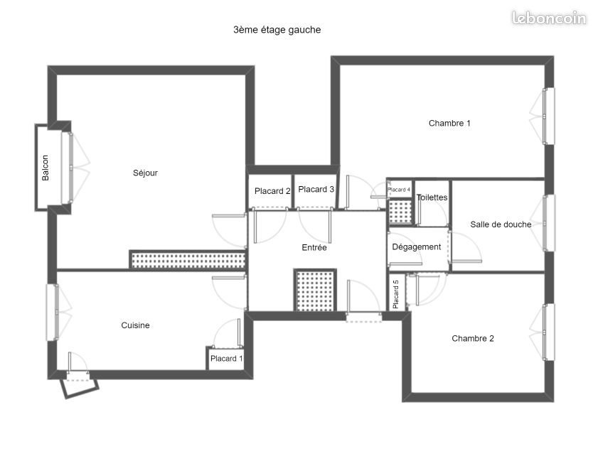 Appartement à vendre, 83m², Le Havre